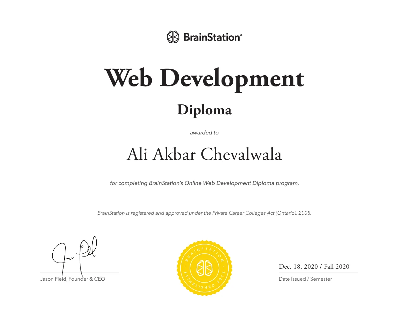 Web Development Diploma