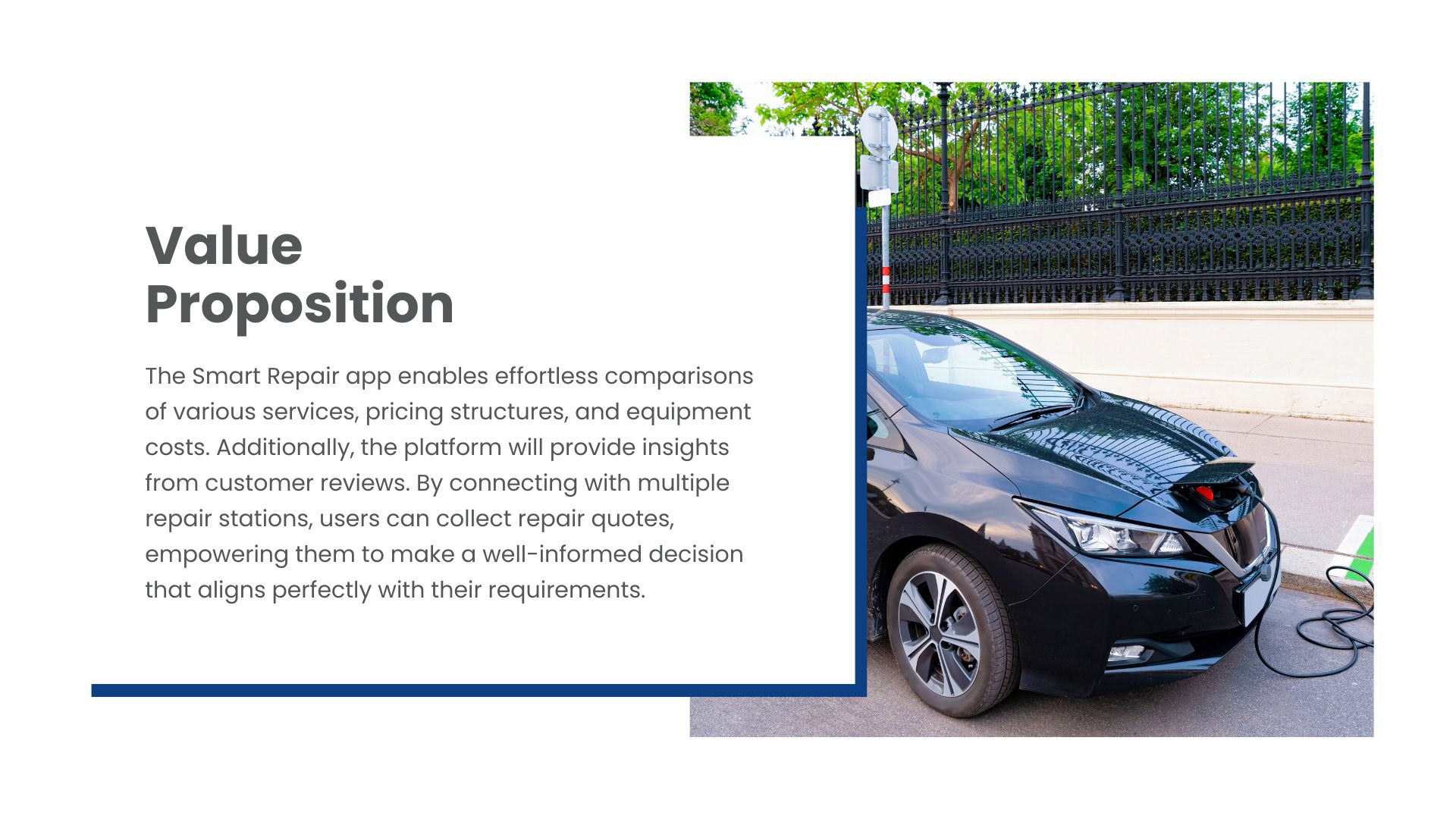 Original Smart Repair value proposition board