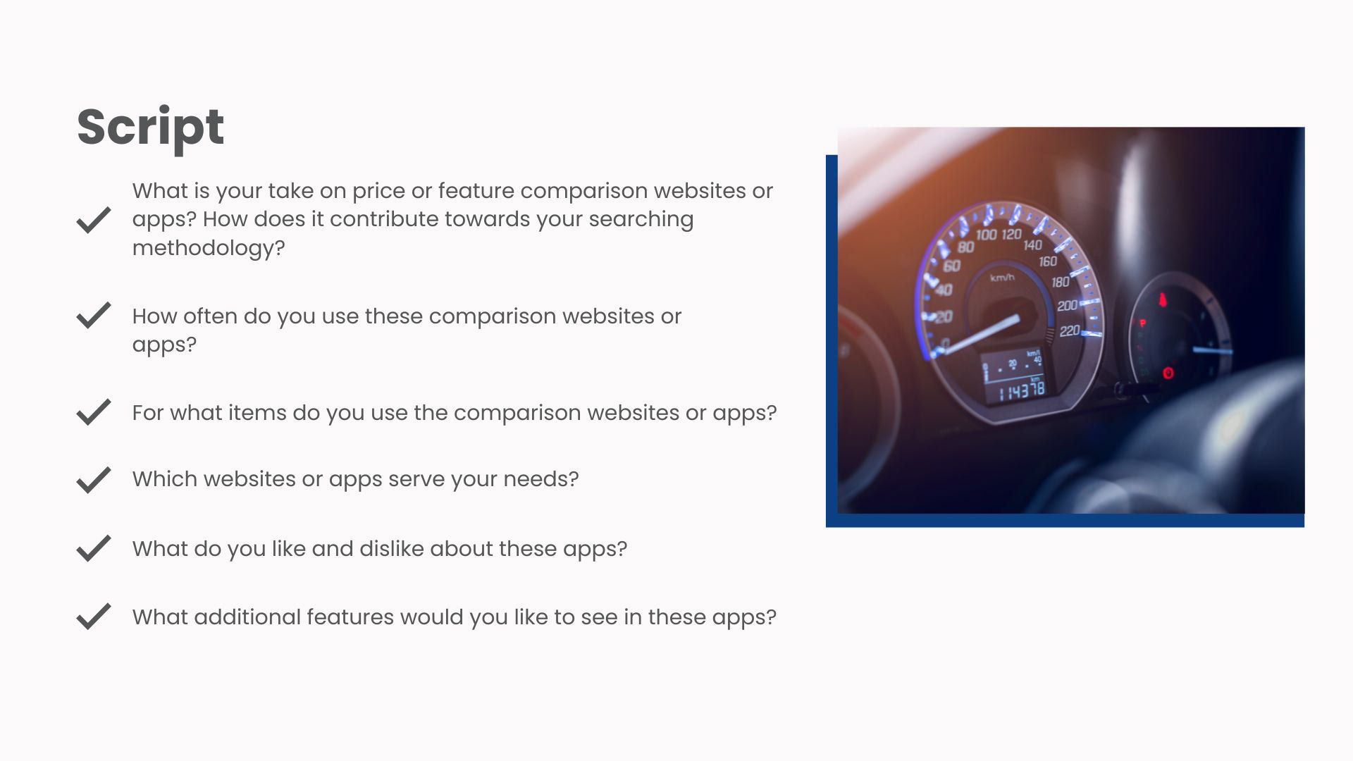 Second half of the Smart Repair interview guide